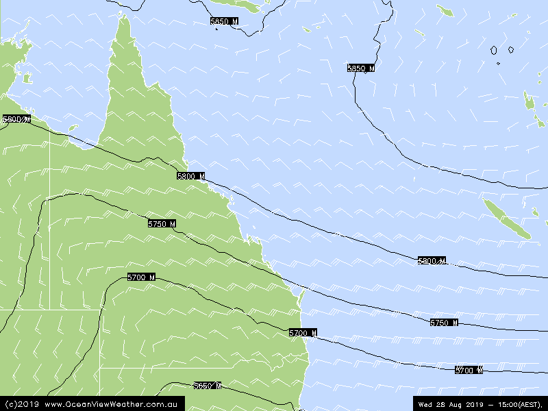 500hpa Pressure altitude