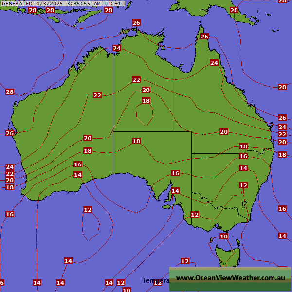 Weather Synoptic Chart Australia